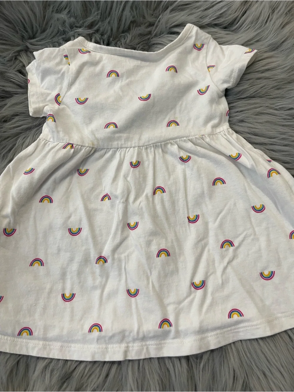 Old Navy Rainbow Print Baby Girl Dress 12-18 Months Cotton Item #2775